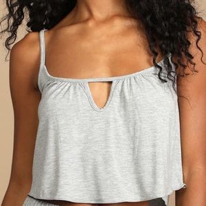 FREE PEOPLE Free to Be Heather Grey Cami Tank Size Medium. New with tags.